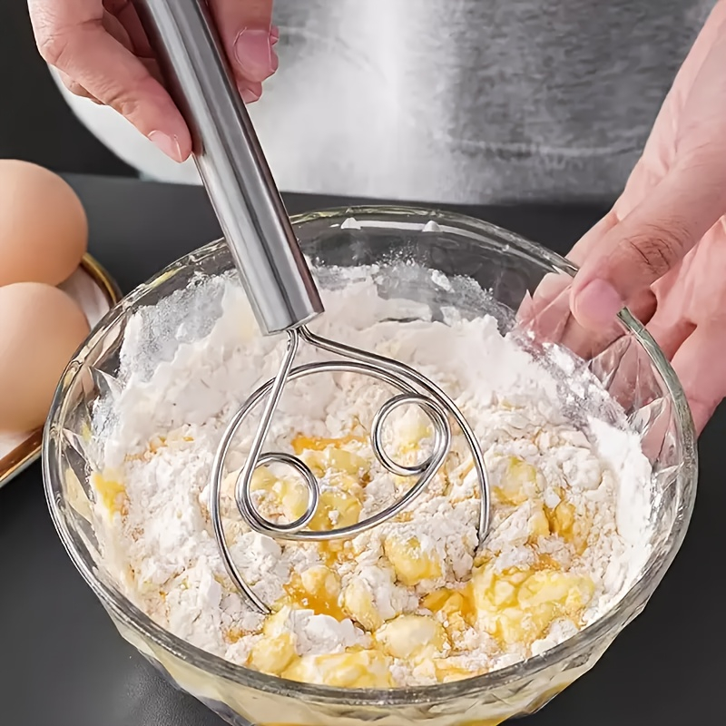 Danish Pancake Pan - Danish Dough Whisk Dutch Style Stainless