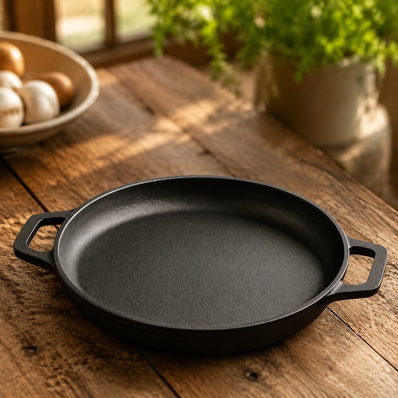 Heavy-Duty Cast Iron Fry Pan w - огляд і ціна Cast Iron Corn