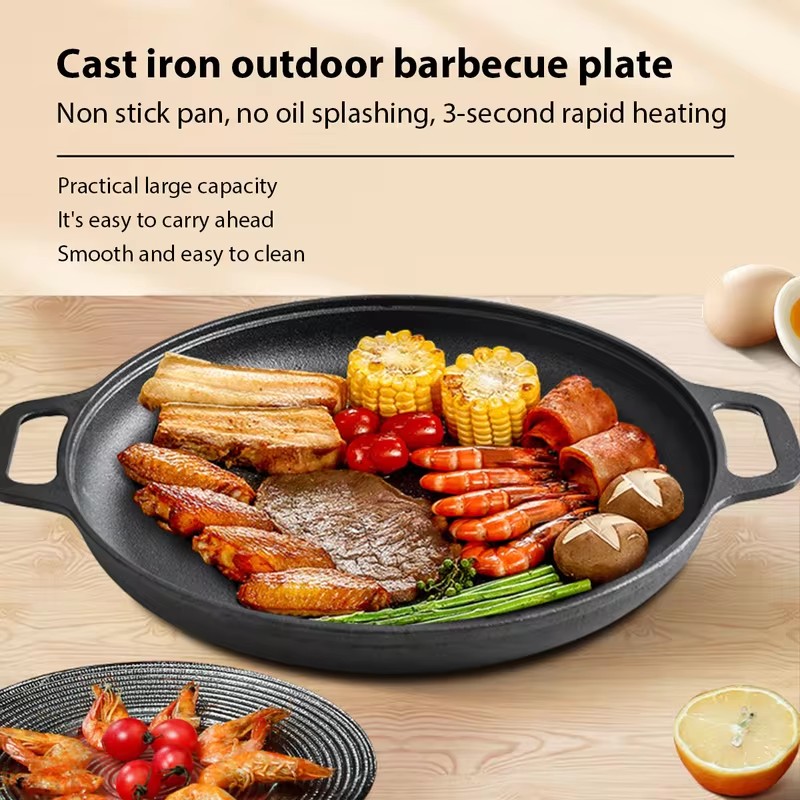 Heavy-Duty Cast Iron Fry Pan w - огляд і ціна Cast Iron Corn