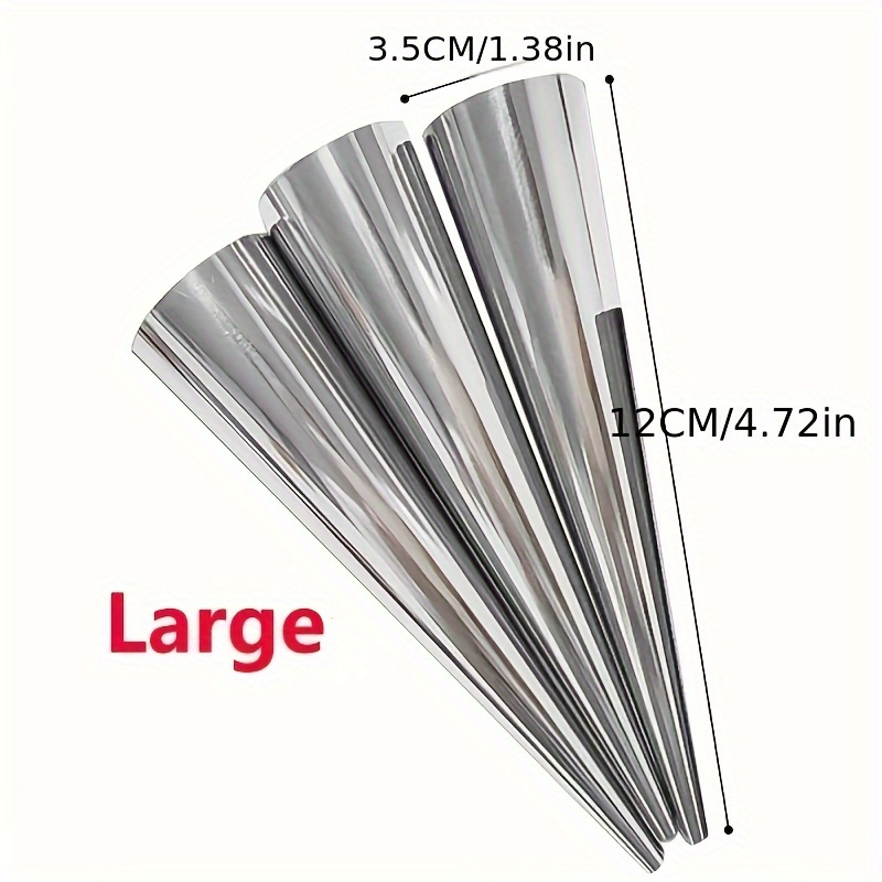 6pcs, Cone Roll Stainless Stee - огляд і ціна Danish Pancake Pan