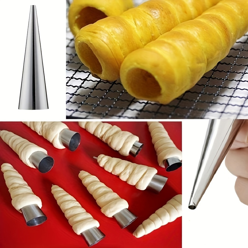 6pcs, Cone Roll Stainless Stee - огляд і ціна Danish Pancake Pan