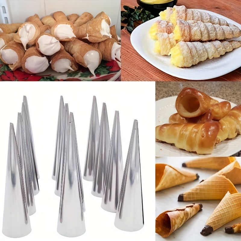 6pcs, Cone Roll Stainless Stee - огляд і ціна Danish Pancake Pan