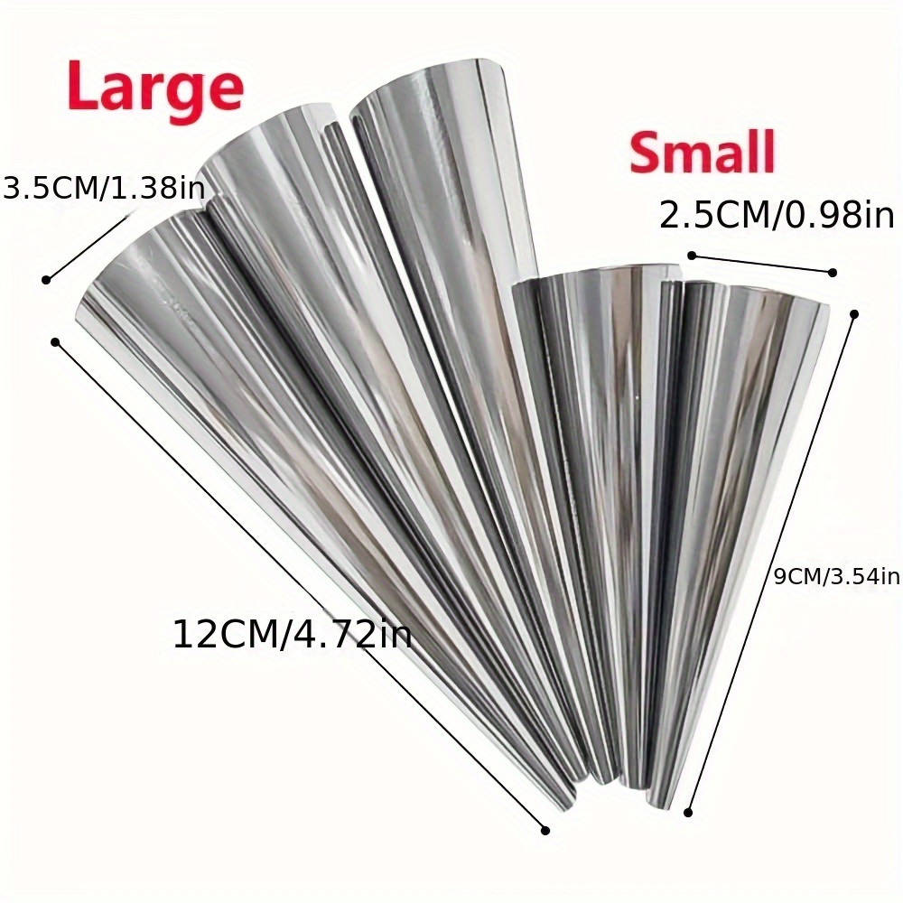 6pcs, Cone Roll Stainless Stee - огляд і ціна Danish Pancake Pan