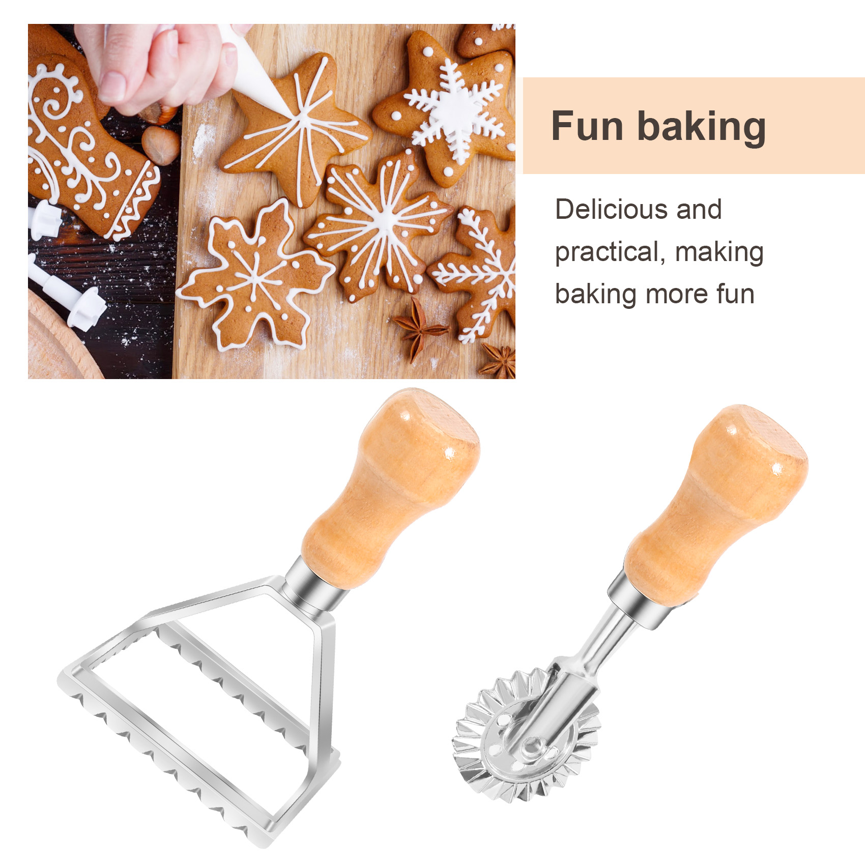 AA94-Ravioli Maker Cutter Stam - огляд і ціна Dumpling Press Set
