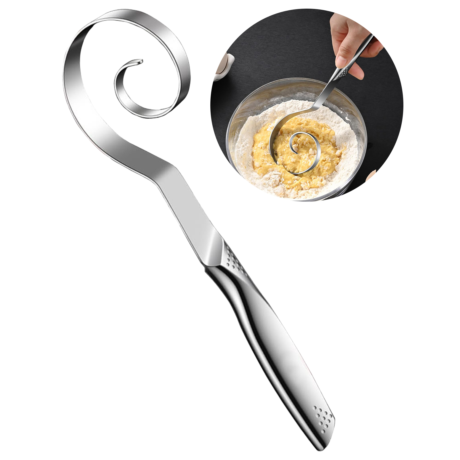 Portable Seamless Dough Whisk  - огляд і ціна Danish Pancake Pan